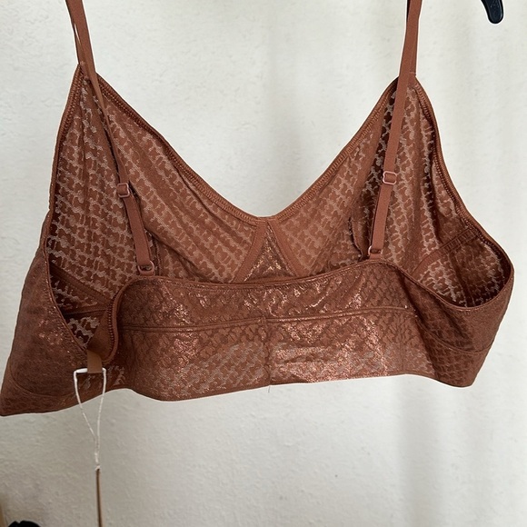Skims Logo Triangle Bralette copper gold size 4X NWT‎ - Picture 4 of 6